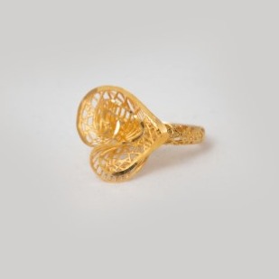 22kt gold plain unique design rings