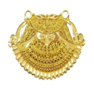 22k YELLOW Gold Double Kunda Pendent HALMARKED JEWELLERY