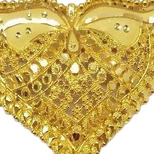 22k Gold Halmarked Double Kunda Pendent