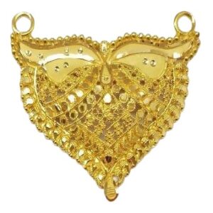 22k Gold Halmarked Double Kunda Pendent