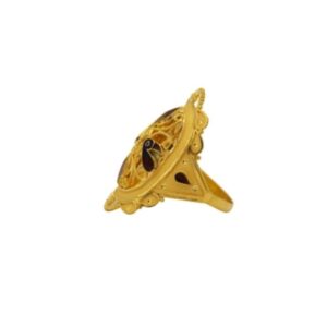 22 k light weight yellow gold ladies ring