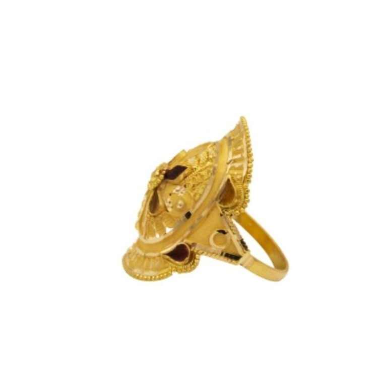 22 k light weight yellow gold ladies ring - Image 2