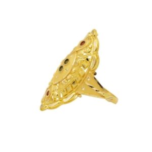 22 k light weight yellow gold ladies ring