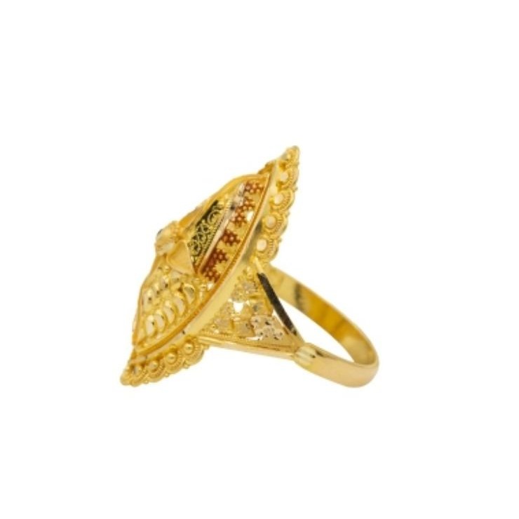 22 k light weight yellow gold ladies ring - Image 2