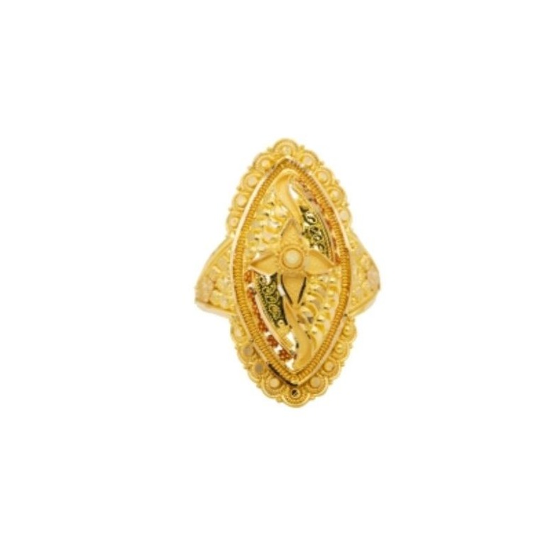 22 k light weight yellow gold ladies ring