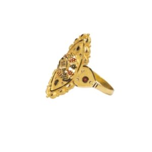 22 k light weight yellow gold ladies ring