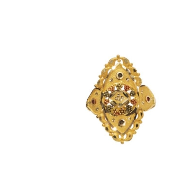 22 k light weight yellow gold ladies ring