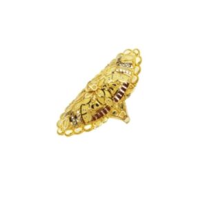 22 K Light Weight Yellow Gold Ladies Ring