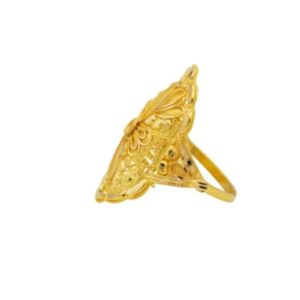 22 K Light Weight Yellow Gold Ladies Ring