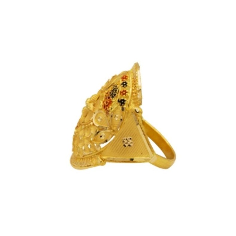 22 k light weight yellow gold ladies ring - Image 2