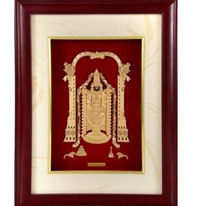 (36x48 cm) god tirupati bala ji divine photo frame 24 k gold