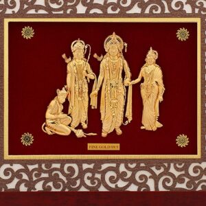 (33X42 CM)GOD RAMDARBAR JI DIVINE PHOTO FRAME 24 K GOLD