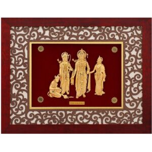 (33X42 CM)GOD RAMDARBAR JI DIVINE PHOTO FRAME 24 K GOLD
