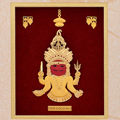 GOD NAKODA JI DIVINE PHOTO FRAME 24 K GOLD - Image 2