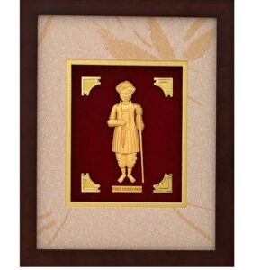 GOD JALARAM  JI DIVINE PHOTO FRAME 24 K GOLD