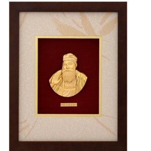 GOD GURUNANAK DEV JI DIVINE PHOTO FRAME 24 K GOLD