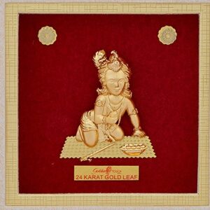 24 K GOLD GOD MAKHANCHOR DIVINE PHOTO FRAME