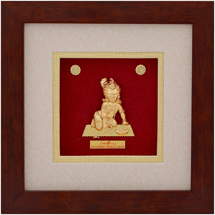 24 K GOLD GOD MAKHANCHOR DIVINE PHOTO FRAME