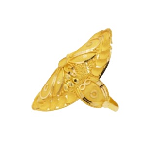 22 k,916 light weight yellow gold ladies ring rj-lrg013 - Image 2