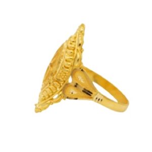 22 K light weight, yellow gold ladies ring rj-lrg-012