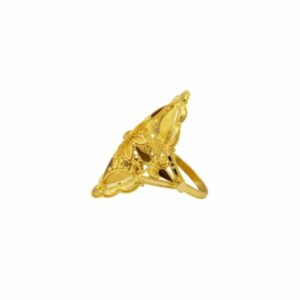 22 k,  light weight yellow gold, hallmrk  ladies ring rj-lrg-003