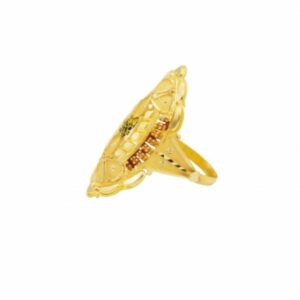 22 k  light weight yellow gold ladies ring RJ-LRG-002