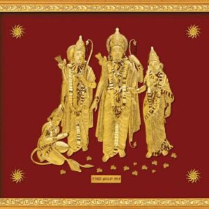 24 K GOLD  GOD RAM DARBAR PHOTO FRAME RJ-PGA38