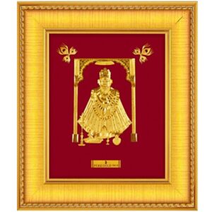 24 k gold god khatushyam photo frame rj-PGA07