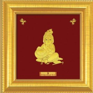 24Kgold lord bal gopal photo frame RJ-PGA025