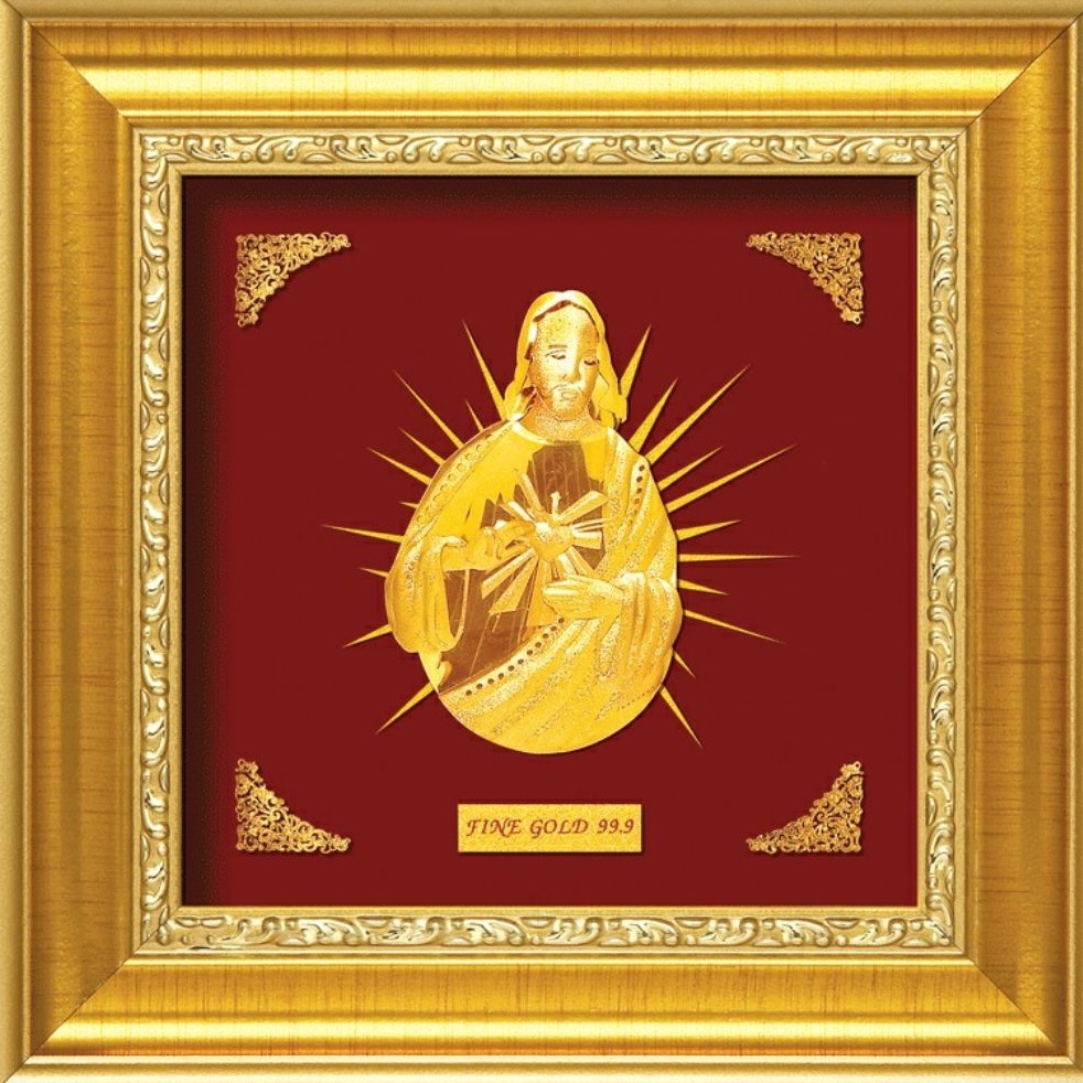 24 K LORD JESUS GOLD PHOTO FRAME RJ-PGA17