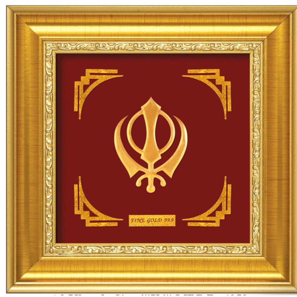 24 K LORD KHANDA GOLD PHOTO FRAME RJ-PGA16