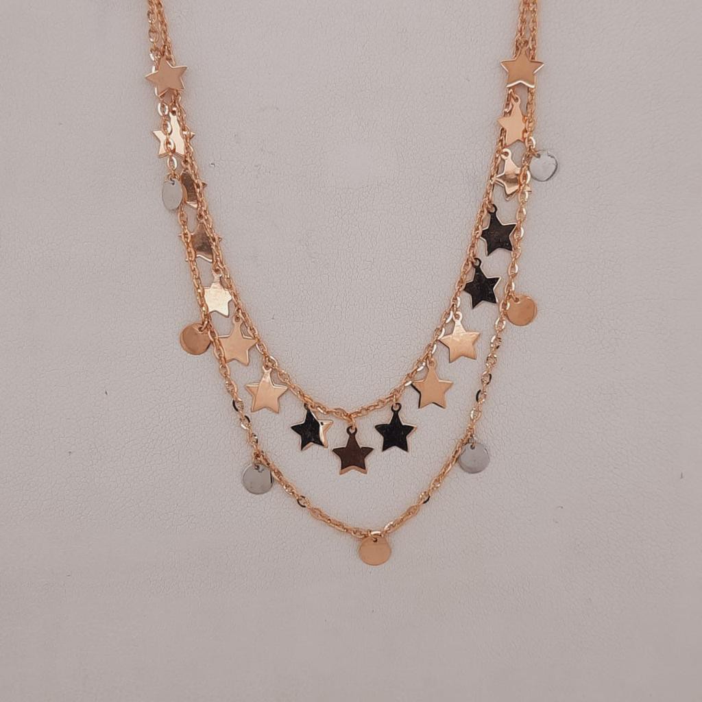 18K Rose Gold Star Design Tanmaniya