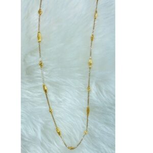 22K Gold Hallmarked ball Pipe Chain