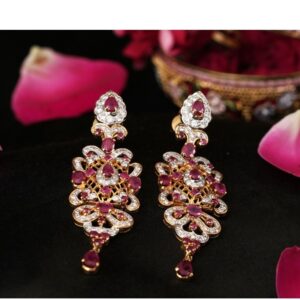 18KT Callista pink earring