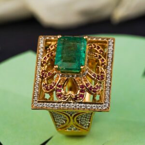 18kt Emreld ring