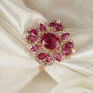 18kt ad ruby ring