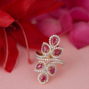 18kt ad ruby ring