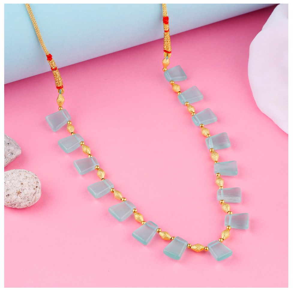 Gray Colored Short Mala Design