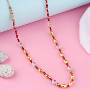 Traditional Mala With Brown And Gray Color