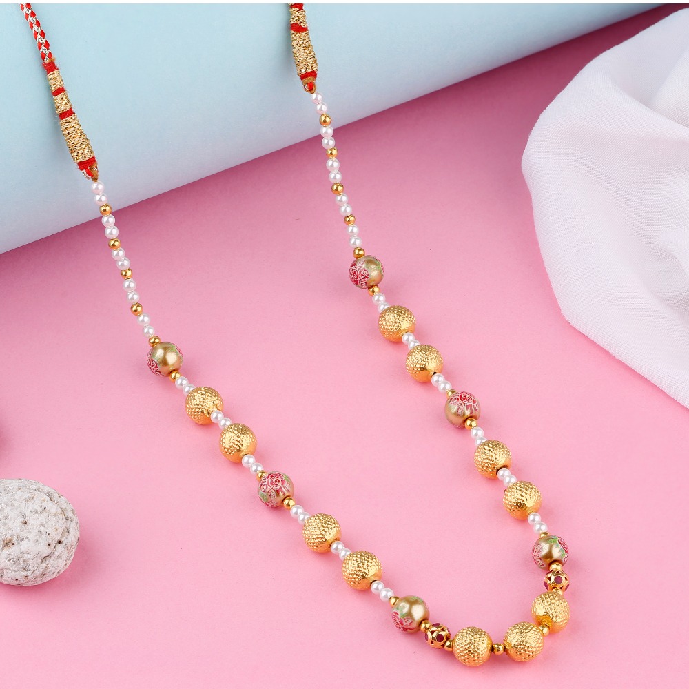 Simple And Attractive Mala With White Pearl