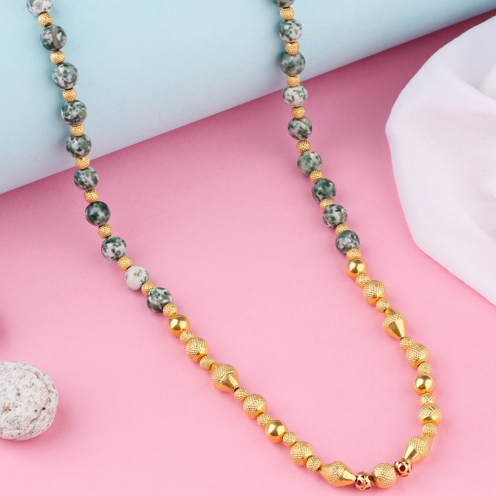 Golden And Grey Color Mala