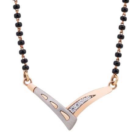 18kt fancy mangalsutra for womens