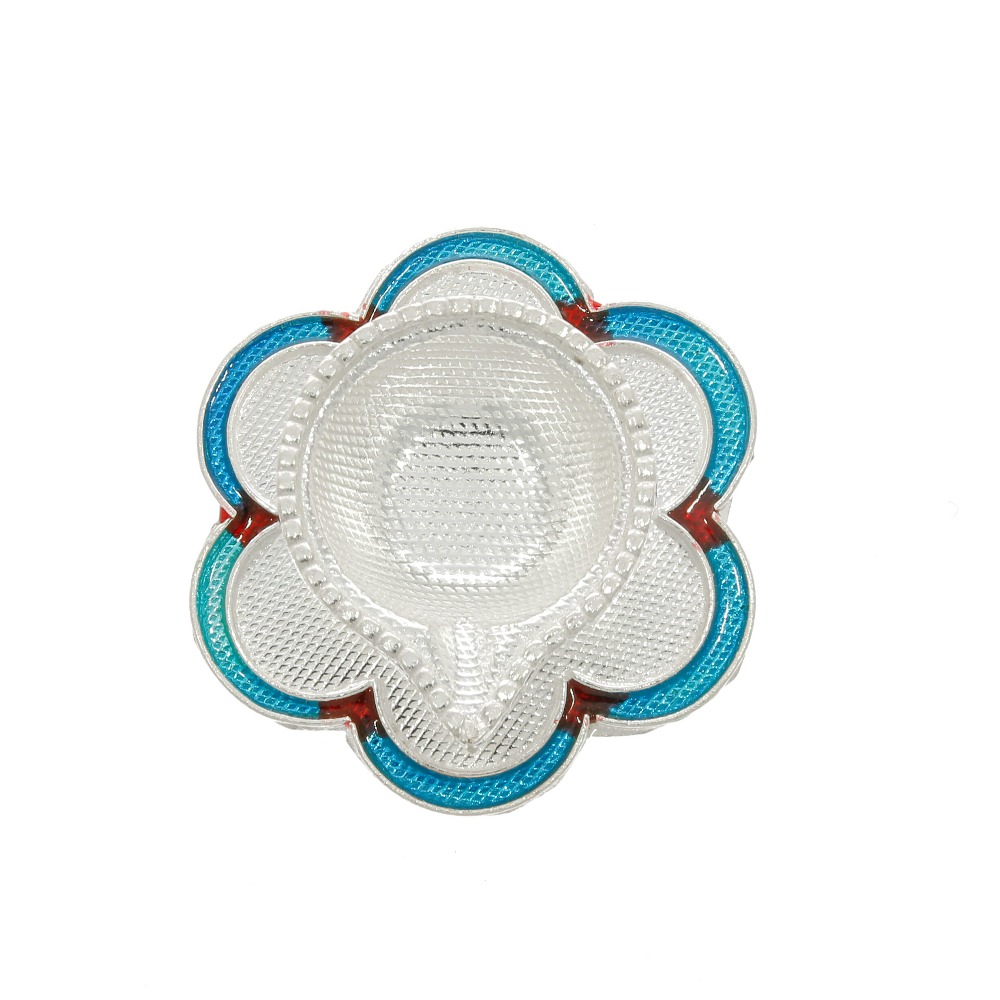 Silver Flower Base Deepak