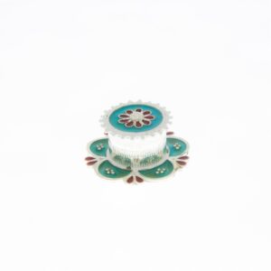 Flower Base Designer Silver Karanda
