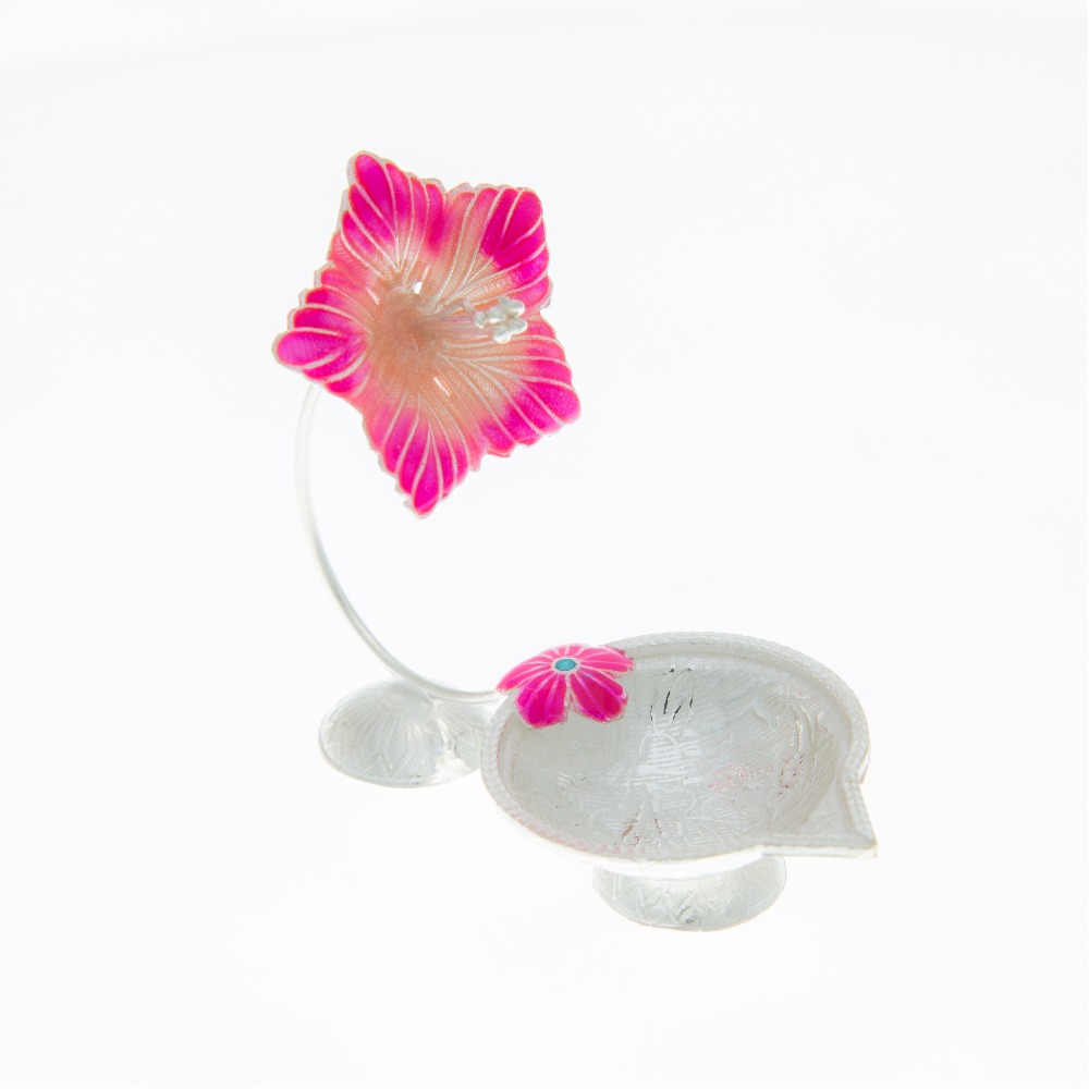 Silver Spiritual Flower Lamp