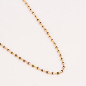Enchanting 22kt gold tulsi mala design