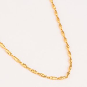 Designer 22kt gold chain for ladies