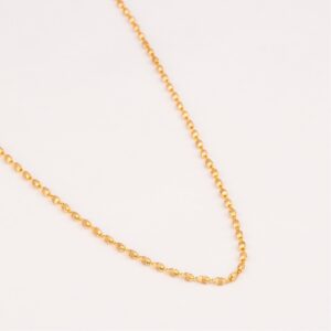 22kt gold tulsi mala for women