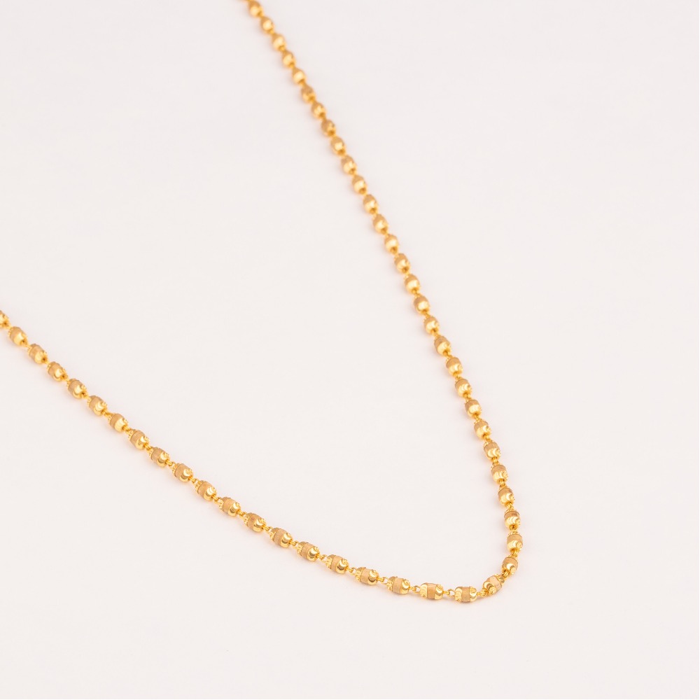 22kt gold tulsi mala for women