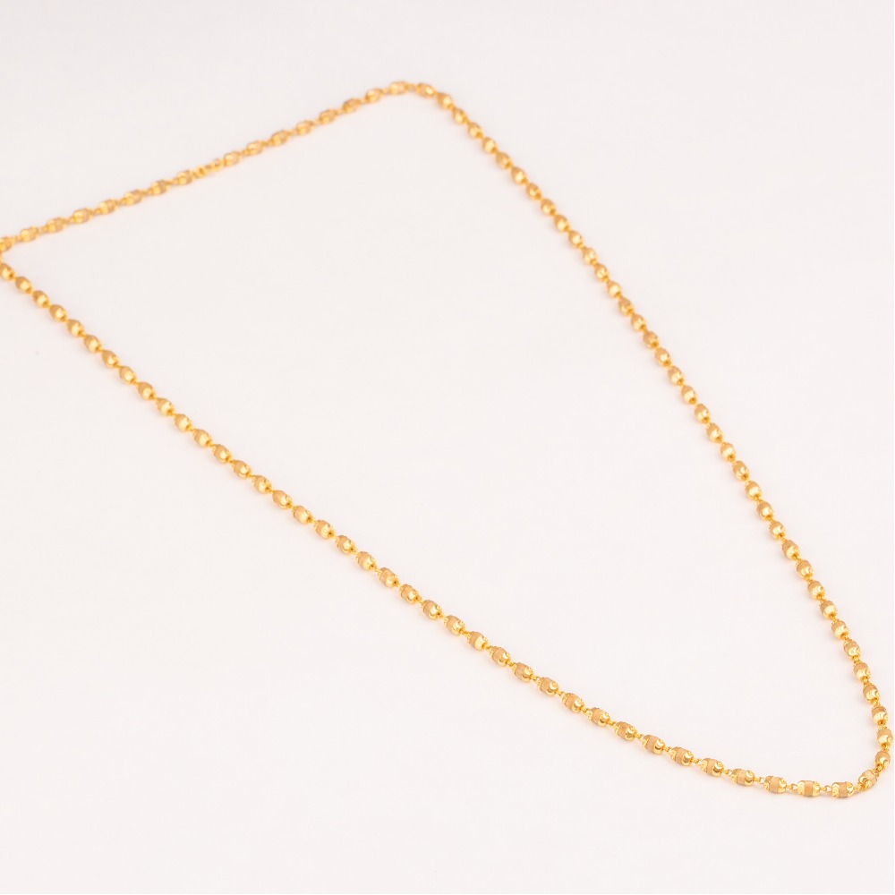 22kt gold tulsi mala for women